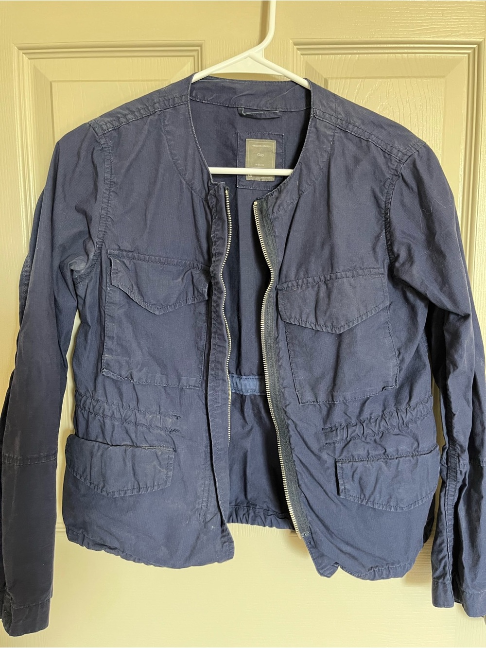 GAP Women's Utility Jacket Navy Blue
